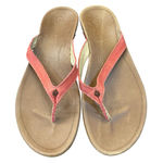 Olukai 'Hi Ona' Flip Flop (Women) Peach Size‎ 10 Leather Orange Photo 0
