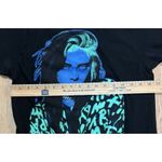 Billie Eilish  Neon Blue Black T shirt Size Medium Unisex Concert EUC Photo 4