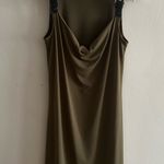 Michael Kors Olive Green Dress with Leather Buckle Straps Photo 0