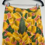 Farm Rio  Fresh Lemons Midi Skirt Small NWT $165 Bright Vacation Fruit Novelty Photo 3