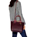 Coach 1941 Troupe Tote Colorblock in Vintage Mauve Brown Burgundy Satchel Photo 15