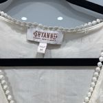 Shyanne  Country White Boho Western Long Maxi Lace Ivory Shirt Wedding Dress Sz M Photo 2