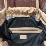 ZARA Faux Leather Tote Bag Beige Photo 6