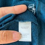 Eastern Mountain Sports Sz L Teal Stretch V Neck Blouse Sweater Fleece Pullover Photo 8