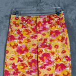 Old Navy Pixie Pants Skinny High Rise Floral Print Size 4 Secret Pocket Colorful Photo 3