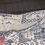 Bullhead‎ High Rise Shorts Cream/Denim Blue Size 1 Photo 4