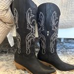 Ccocci Black Knee High Cowboy Boots Photo 0