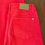 Judy Blue  Red Straight Leg Jeans Garment Dyed Cherry Bright Size 9/29 Photo 5