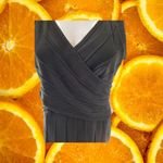 Anne Klein Blackā V Neck Dress Size M Photo 7