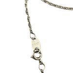 Avon Silver Tone Ornate Cross Pendant Blue Rhinestone Necklace Religious Photo 4