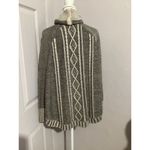 Yoon Delphine Wool Cashmere Blend Cable Knit Cowl Neck Gray Sweater S Photo 4