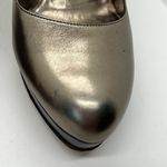 Gucci Authentic Gorgeous Metallic Nappa Silk Block Heel Shoes **Size 7** Photo 8