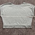 Athleta  Sundown Shirred Tee Pale Green Pullover Short Sleeve Sweatshirt XL Photo 9