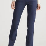 Quince  Ultra-Stretch Ponte Straight Leg 4-Pocket Pants in Navy Size Large Photo 0