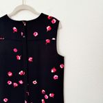 Kate Spade [ New York] Black Cherry Blossom Floral Print Sleeveless Blouse Sz 10 Photo 7