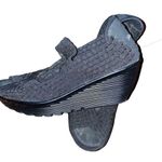 Skechers  Walking Platform Slip on Mary Jane Open Toe Shoes Black size 8.5 Photo 9