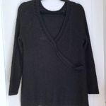 Nordstrom Soft Wool Mohair Blend V-neck Back Sweater Waffle Knit Top Long Sleeves Casual Photo 1