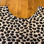 Cozy Couture Leopard Cheetah Print High Low Tank Top Shirt Women’s Medium Black Photo 2