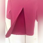 Les Copains Made in Italy Pink Short Sleeve Open Back Blouse US Size 8 Photo 7