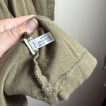 Aerie  Olive Green Long Sleeve Knot Waist Midi Dress Sz S Photo 7