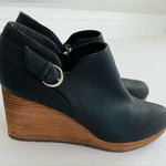 Dr. Scholl’s Elegant Black Suede Wedge Booties with Cushioned Sole Size 10 Photo 0