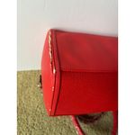 Calvin Klein Damaged Defective Peeling Red Satchel Bowling Bag *missing strap Photo 4