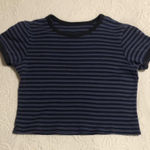 Brandy Melville  Striped Short Sleeve Shirt Photo 0