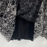 Vtg Y2K Brittany Black Embroidery Crystal Top Sz XL Glam Holiday Mesh Whimsigoth Photo 9