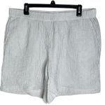 J. Jill Women’s Gray Striped Pull On Hi Photo 0