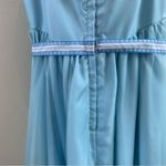 Vintage Prairie Chiffon Sky Blue Ruffle Sleeves Maxi Short Sleeve Dress Size undefined Photo 3
