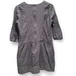 Esley ‎ Gray Cotton Linen V-Neck Mini Dress Sz Medium Photo 1