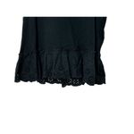 J.Crew Black Eyelet Sleeveless Peplum Top Women's XS Photo 2