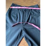 Paige Denim Simone Pleats in Black Carbon size 30 (US 10) Photo 9