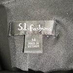 Holiday Party Dress Black One Shoulder Ruffle Cocktail Parties‎ LBD Size 14 Photo 2