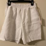 New NWT Womens Margaritaville White Bermuda Shorts‎ 100% Linen Sz Large Photo 0