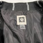 Anne Klein Anne‎ Klein Black White Plaid Longline Blazer Jacket Size L Career Photo 1
