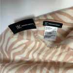 INC International Concepts Triangle Zebra Print Scarf Wrap Natural Beige Mocha Tan Photo 7