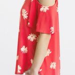 Kaileigh Kalieigh Coral Pink Floral Cold Shoulder Top – XL – Stitch Fix Photo 6