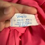 Vanity Fair Vtg Robe Womens XXL Pink Floral Lace Satin Long Lounge Sleepwear Photo 6