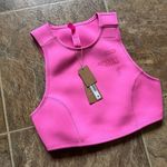 SKIMS Sport Swim Mock Neck Top Taffy Size XXS Photo 3