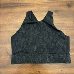Varley  Sherman High Neck Sports Bra Women’s Small Black Patterned Photo 0