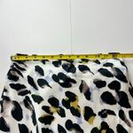 Wishlist Apparel Leopard Print Midi Skirt Satin Look Women's Size Small White Photo 9