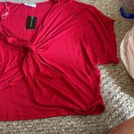 Sage Nwt  the label red blouse large Photo 1