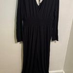 Old Navy Waist-Defined V-Neck Jumpsuit Black L Photo 7