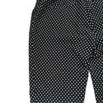 Kate Spade  Black Cotton Blend Cropped Pants with Ivory Polka Dots Photo 6