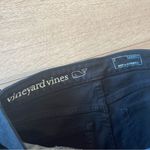Vineyard Vines  Black Coated Denim Zipper Skinny Jeans Size 2 Photo 2