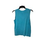 Croft & Barrow ‎ XL Sleeveless Knit Top Stretch Blue Crew Neck Casual Photo 3