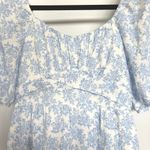 Altar'd State Altar’d State Brianna Blue Babydoll Milkmaid Prairie Tiered Mini Dress Medium Photo 3