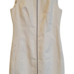 Tahari Avani Dress White Snakeskin Print Sleeveless Sheath Euro Summer Size 10 Photo 0