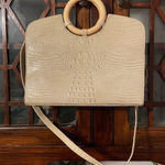 Danielle Ortiz Genuine Leather Handbag Top Handle Bag Shoulder Strap Tan Photo 0